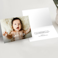 Modernes Handlettern Einfaches Foto Baby