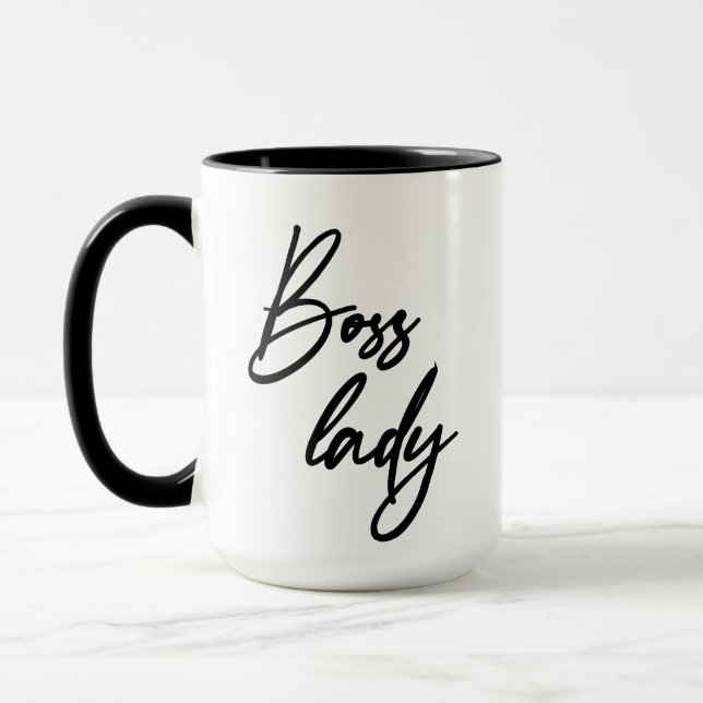 Modernes Handling-Skript Boss Lady Tasse (Links)