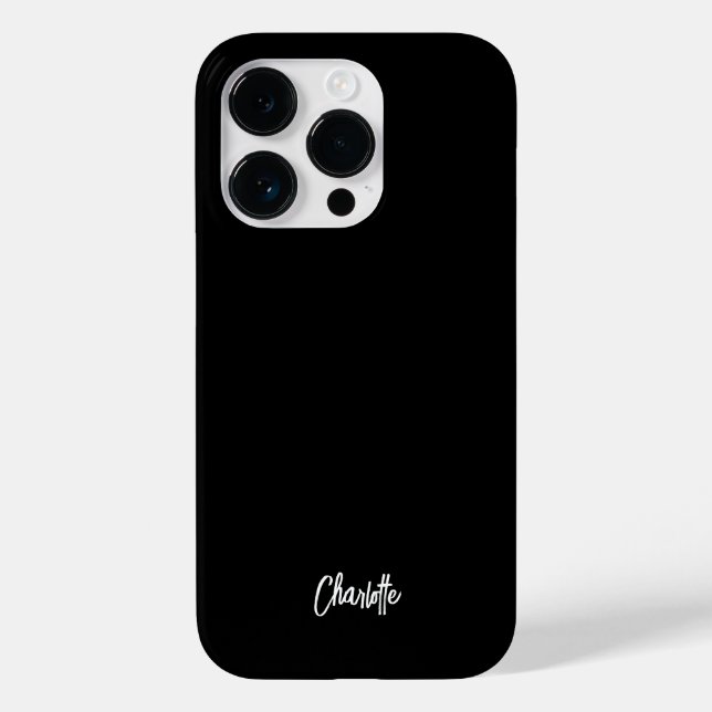 Modernes Handschrift Personalisiert Case-Mate iPhone 14 Pro Hülle (Rückseite)