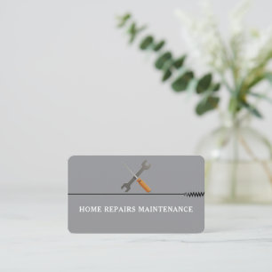 Modernes Handwerker-Bau-Logo Visitenkarte
