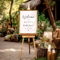 Modernes Handwriting-Script-Brautparty Willkommen