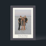 Modernes Hanukkah Star Elegantes Navy Blue Foto Feiertagskarte<br><div class="desc">Moderne Hanukkah Star Elegante Navy Blue Foto Holiday Card</div>