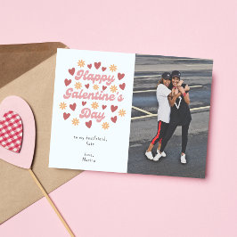 Modernes Happy Galentine's Day Bestfriend Foto Postkarte