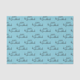 Modernes Happy Hanukkah Holiday Tissue Paper Seidenpapier