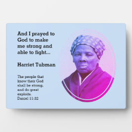 Modernes HARRIET TUBMAN Zitat Fotoplatte