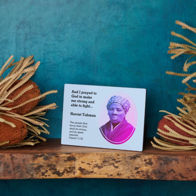 Modernes HARRIET TUBMAN Zitat Fotoplatte (Seite)