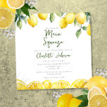 Modernes Haupt-Squeeze Wasserfarben-Brautparty Einladung<br><div class="desc">Diese moderne Wasserfarbenlemon Brautdusche kann mit Ihren Informationen in stilvoller Typografie personalisiert werden. Entwickelt von Thisisnotme©</div>