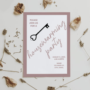 Modernes Haus Einladung   Taupe