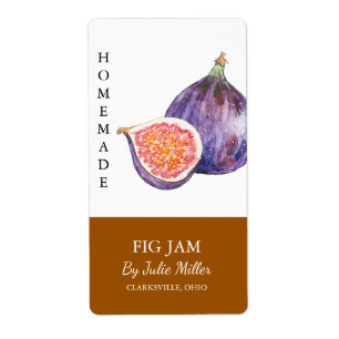 Modernes, hausgemachte Fig-Jam-Label