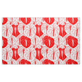 Modernes hawaiianisches Bild Anthurium nahtlos gef Stoff