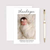 Modernes Heftskript Custom Newborn Baby Foto