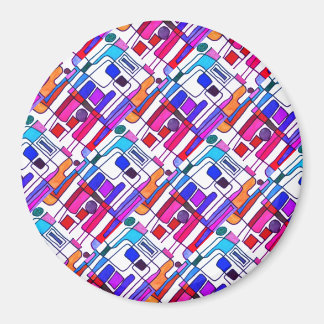 Modernes, helles, abstraktes Design Magnet