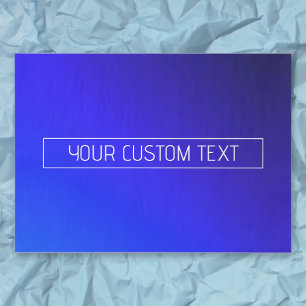 Modernes, helles Blau und Lila Gradient Ombre Seidenpapier