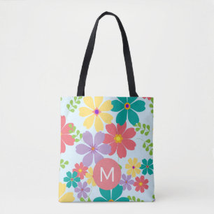 Modernes, helles, fröhliches Muster für die Blume Tasche