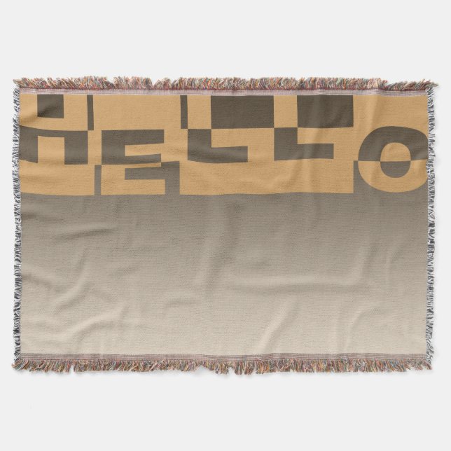 Modernes HELLO Banner + Ihr Backgr. Ideen Decke (Vorderseite)