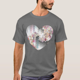 Modernes Herz der Liebe T-Shirt