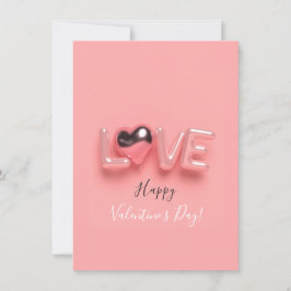 MODERNES HERZ ZUM VALENTINSTAG   MITTEILUNGSKARTE