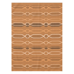 Modernes Hexagon-Kolumnen-Orange des Mitteljahrhun Tischdecke