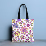 Modernes Hippie Floral Muster | Botanisch Tasche<br><div class="desc">Dieses moderne Design besticht durch eine Vielzahl an lustigen Blumenelementen. #modern #hippie #floral #Blume #botanical #trendy #trendy #trendy #style #stylish #design #designer #blooms #blossoms #populär #fashion #modionable #Zuhause #office #work #work #school #gifts #pink #lila #yellow #white #giric #chic #Tasche #accessoires #Tasche #handbags #beach #holidays #vacHouses #vacships #vacation #</div>