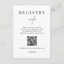 Modernes Hochzeitregister für Informationen zur Um