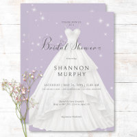 Modernes Hochzeitskleid Lila Sparkle Brautparty
