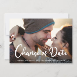 Modernes Hochzeitspause - Änderung des Fotos des D Ankündigung