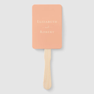 Modernes Hochzeitsprogramm für Minimalistische Kor Fächer