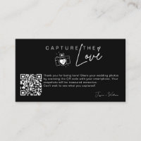 Modernes Hochzeitsstift Foto erfassen Liebe Qr Cod