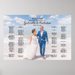 Modernes Hochzeitsstift für Foto alphabetisch Poster