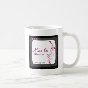 Modernes hohe Art-Schwarz-graues Rosa Kaffeetasse