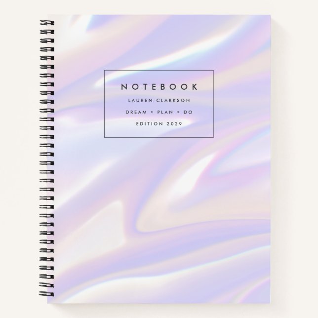 Modernes holografisches Notizbuch (Vorderseite)