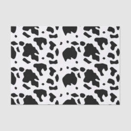 Modernes Holstein Friesian Cow Animal Print Muster Seidenpapier