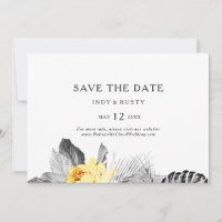 Modernes, horizontales tropisches Save the Date