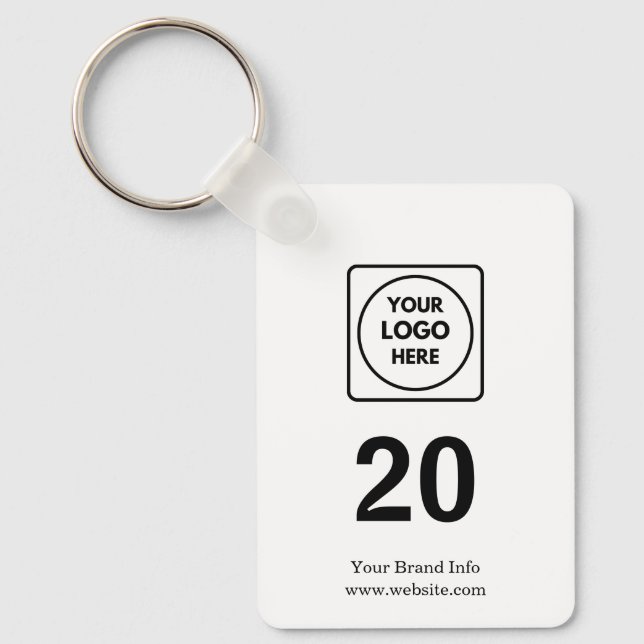 Modernes Hospitality | Logo für die benutzerdefini Schlüsselanhänger (Vorderseite)