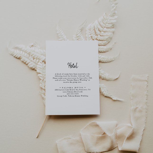 Modernes Hotel Begleitkarte (Von Creator hochgeladen)