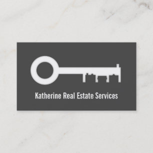 Modernes Housing Silhouette Real Anwesen Agent Visitenkarte