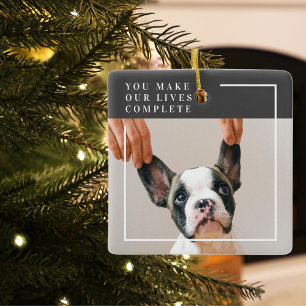 Modernes Hundebahn-Foto   Hundeschrift Keramikornament