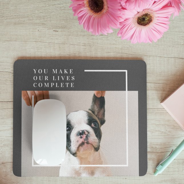 Modernes Hundebahn-Foto | Hundeschrift Mousepad (Von Creator hochgeladen)