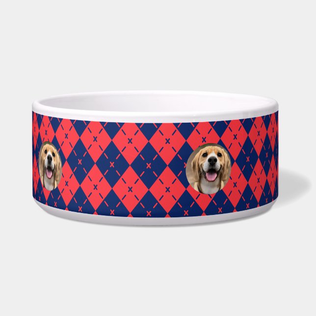 Modernes Hundefutter für Mit Monogramm Hundefutter Napf (Rechts)