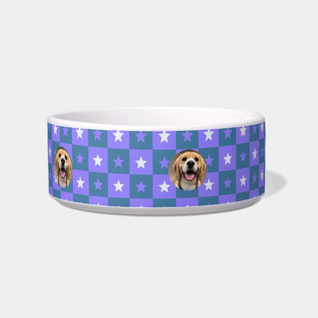 Modernes Hundefutter Mit Monogramm Hundebucht Mutt Napf (Rechts)