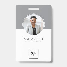 Modernes ID-Logo Mitarbeiter-Foto Personalisiert Ausweis