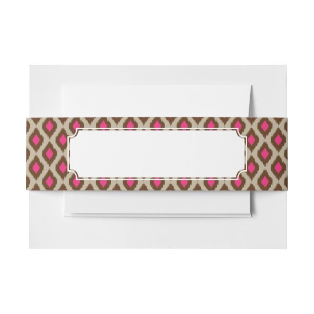 Modernes ikat Muster Einladungsbanderole (Vorderseite Beispiel)