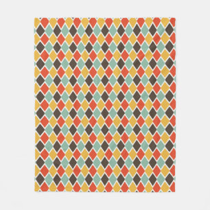 Modernes ikat Stammes- Modemuster Fleecedecke