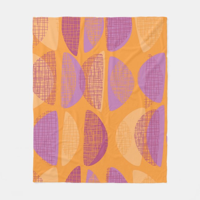 Modernes Illustrationsmuster des Mittelalters Fleecedecke (Vorderseite)