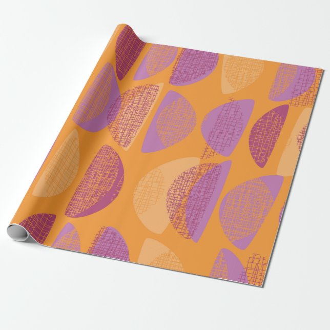 Modernes Illustrationsmuster des Mittelalters Geschenkpapier (Ungerollt)