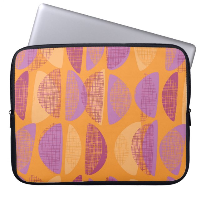 Modernes Illustrationsmuster des Mittelalters Laptopschutzhülle (Vorderseite)
