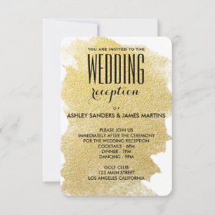 MODERNES IMITAT-GOLD EINLADUNG