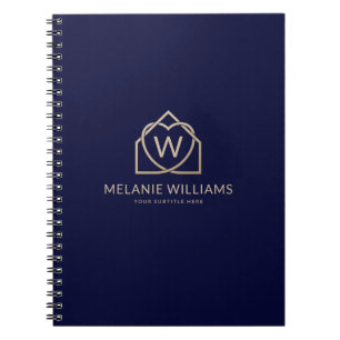 Modernes Immobilien-Werbe-Makler-Logo Notizblock