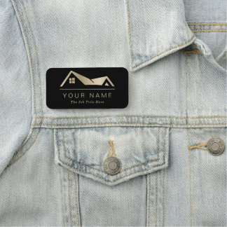Modernes Immobilien-Werbung Makler-Logo Namensschild