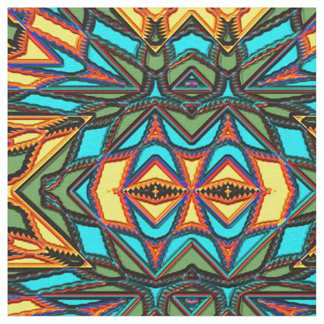 Modernes Indianermaterial 7 Stoff (Nahaufnahme)